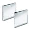 Azar Displays Clear Acrylic Block Sign Holder Frame 4in x 4in, Top Load, 2PK 104554-2PK - alternate 1